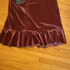 Dress Forum Pink Velvety Mini Skirt